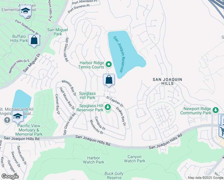 map of restaurants, bars, coffee shops, grocery stores, and more near 5 Vienna in Newport Beach