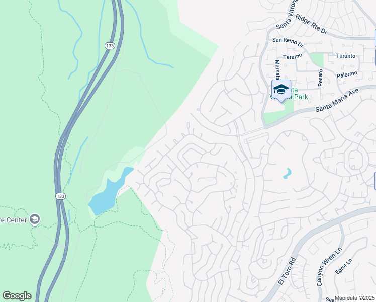 map of restaurants, bars, coffee shops, grocery stores, and more near 5362 Algarrobo in Laguna Woods