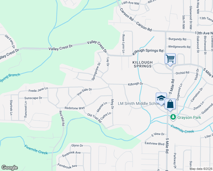 map of restaurants, bars, coffee shops, grocery stores, and more near 956 Meg Drive in Birmingham