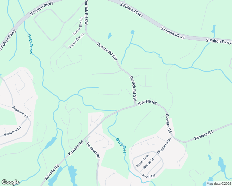 map of restaurants, bars, coffee shops, grocery stores, and more near 5965 Raventree Court in College Park