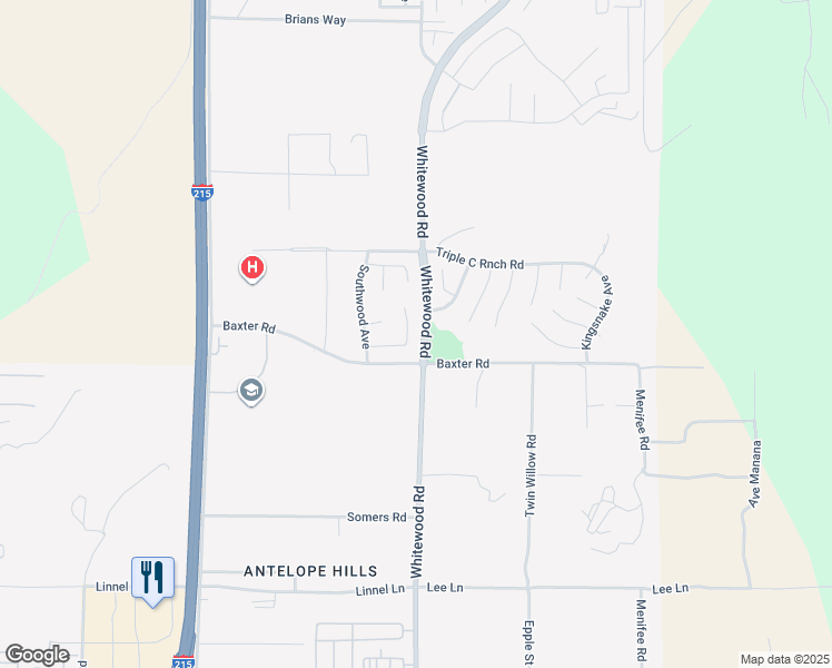 map of restaurants, bars, coffee shops, grocery stores, and more near 28418 Cottage Way in Murrieta