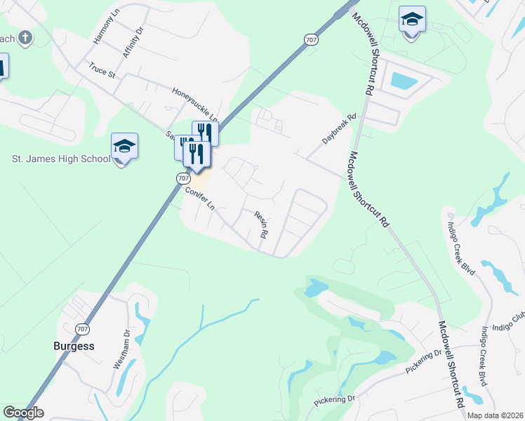 map of restaurants, bars, coffee shops, grocery stores, and more near 1014 Autumn Drive in Myrtle Beach