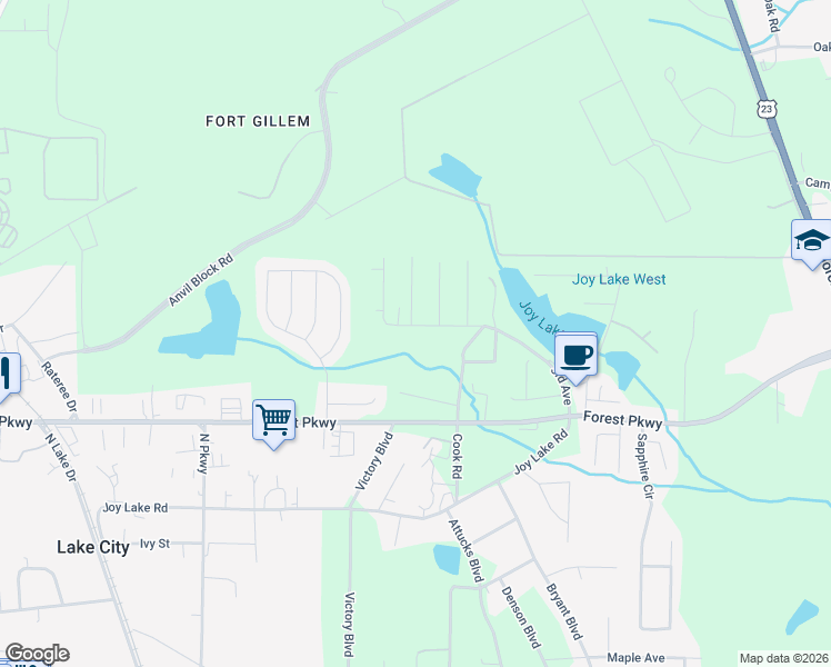 map of restaurants, bars, coffee shops, grocery stores, and more near 2051 3rd Avenue in Morrow