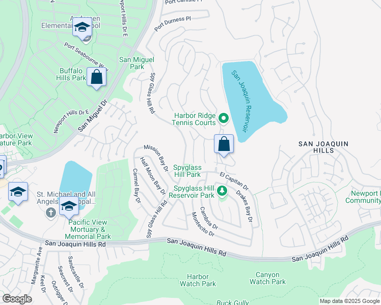 map of restaurants, bars, coffee shops, grocery stores, and more near 9 Narbonne in Newport Beach