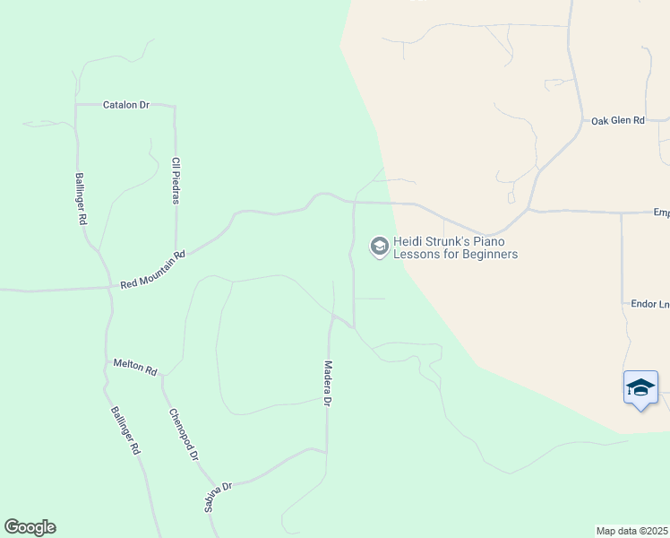 map of restaurants, bars, coffee shops, grocery stores, and more near Madera Street in Hemet