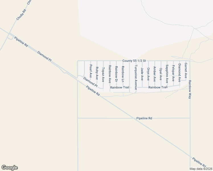 map of restaurants, bars, coffee shops, grocery stores, and more near 49784 Rainbow Avenue in Quartzsite