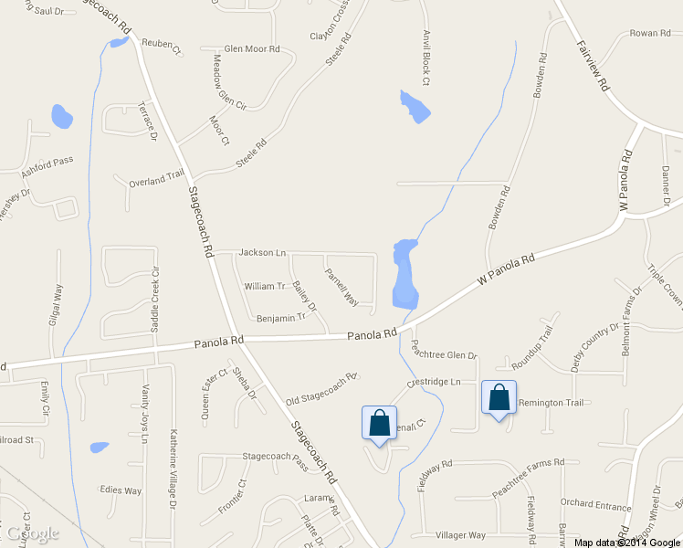 map of restaurants, bars, coffee shops, grocery stores, and more near 3808 Parnell Way in Ellenwood