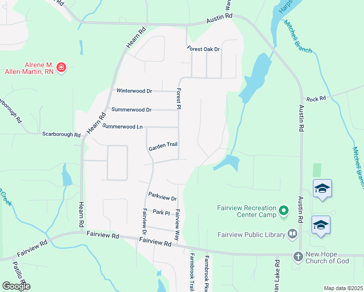 map of restaurants, bars, coffee shops, grocery stores, and more near 107 Forest Place in Stockbridge