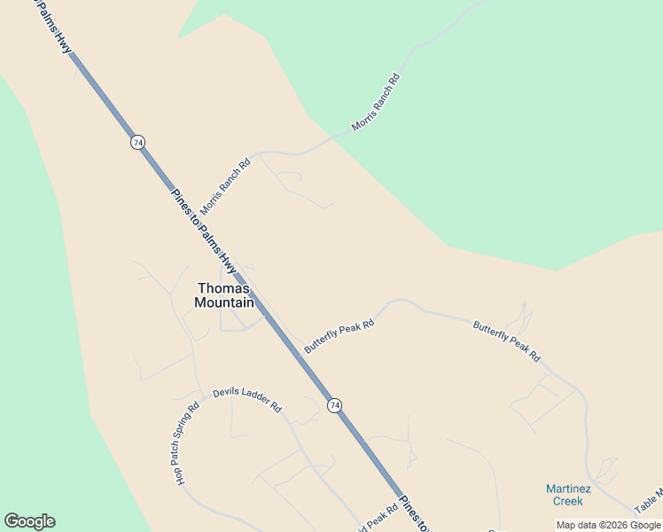 map of restaurants, bars, coffee shops, grocery stores, and more near 35290 Butterfly Peak Road in Mountain Center