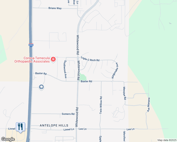 map of restaurants, bars, coffee shops, grocery stores, and more near 34872 Star Jasmine Place in Murrieta