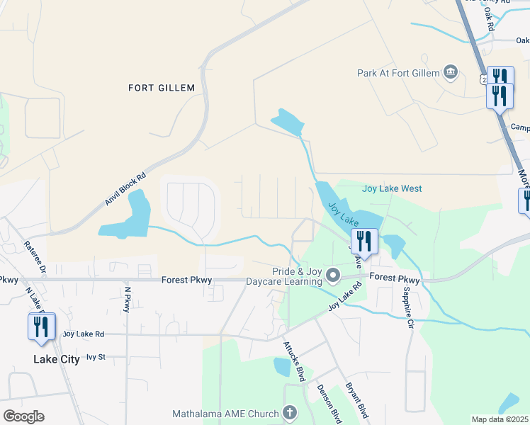 map of restaurants, bars, coffee shops, grocery stores, and more near 5170 2nd Street in Morrow