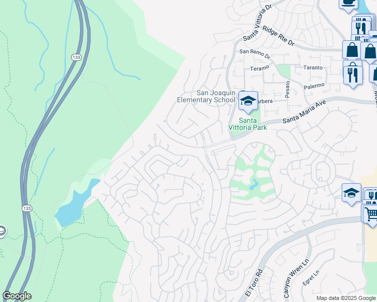 map of restaurants, bars, coffee shops, grocery stores, and more near 5326 Bahia Blanca West in Laguna Woods