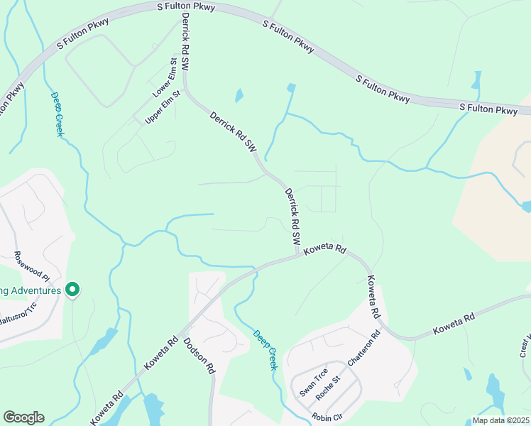 map of restaurants, bars, coffee shops, grocery stores, and more near 5885 Raventree Court in College Park