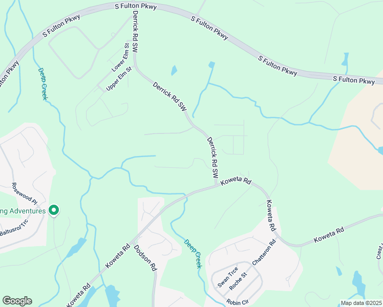 map of restaurants, bars, coffee shops, grocery stores, and more near 5885 Raventree Court in College Park