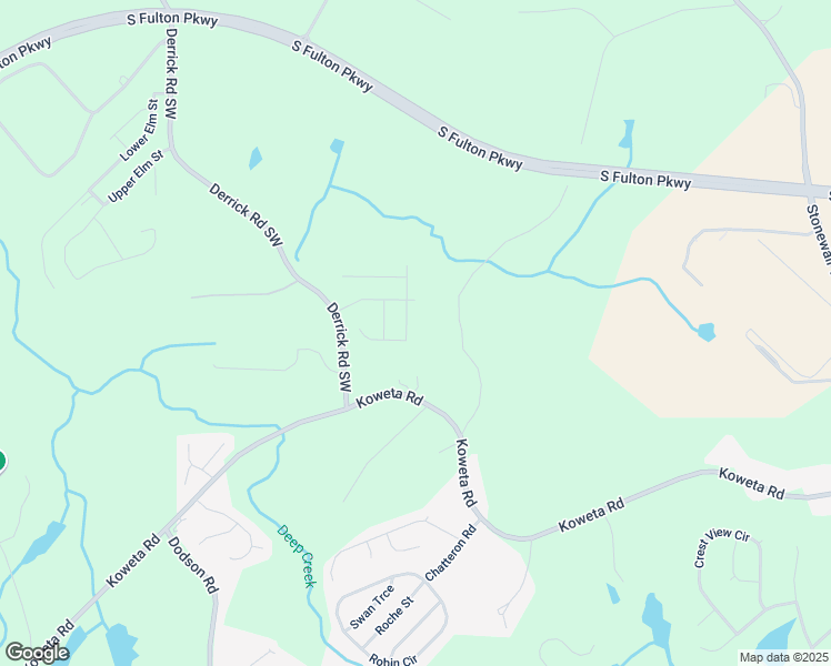 map of restaurants, bars, coffee shops, grocery stores, and more near 5150 Amberland Square in Atlanta