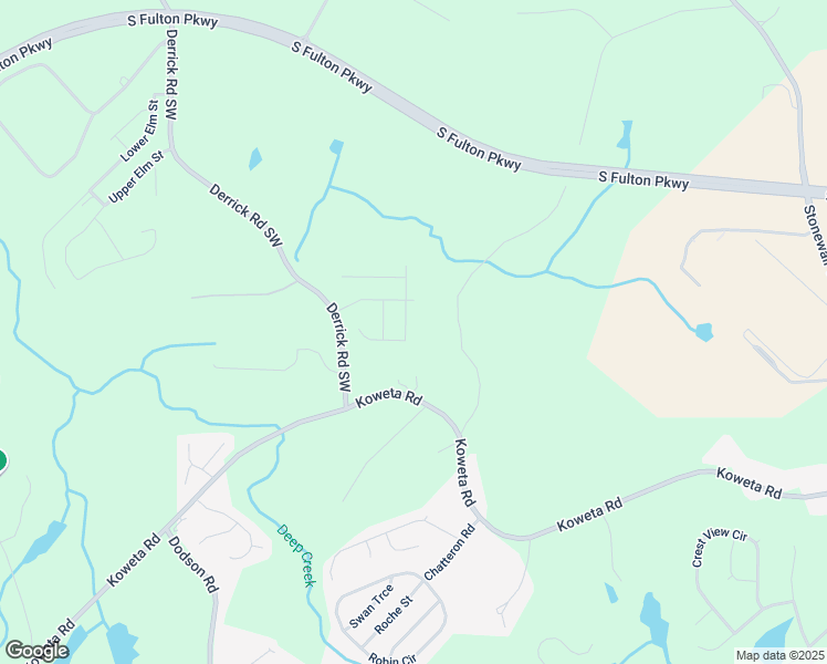 map of restaurants, bars, coffee shops, grocery stores, and more near 5150 Amberland Square in Atlanta