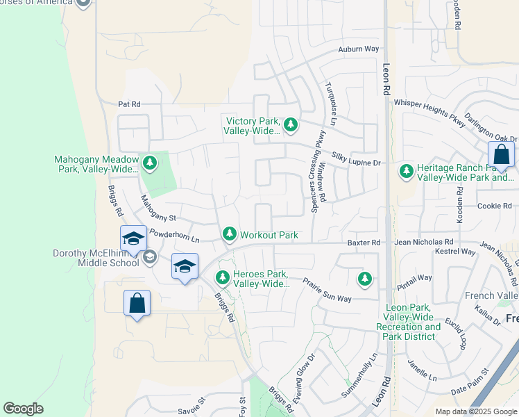 map of restaurants, bars, coffee shops, grocery stores, and more near 34906 Limecrest Place in Murrieta