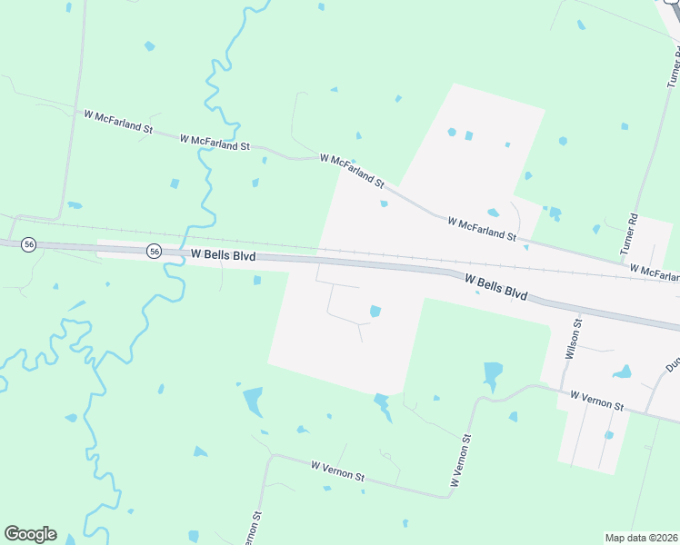 map of restaurants, bars, coffee shops, grocery stores, and more near 1007 Stephens Drive in Bells