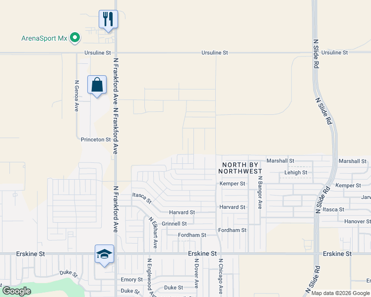 map of restaurants, bars, coffee shops, grocery stores, and more near 1218 North Chicago Avenue in Lubbock
