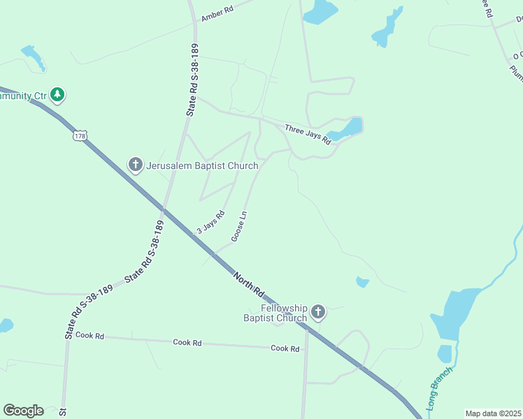 map of restaurants, bars, coffee shops, grocery stores, and more near 124 Goose Lane in North