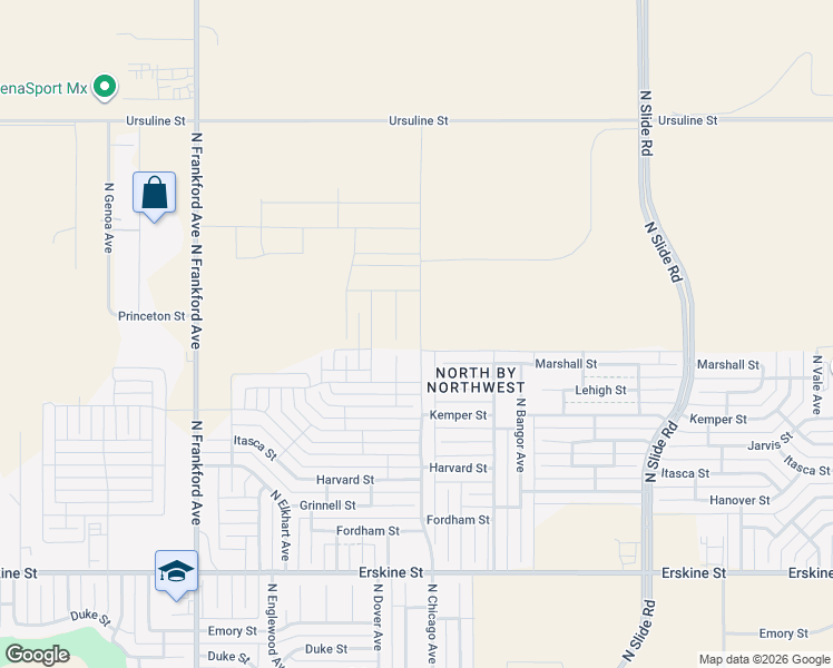 map of restaurants, bars, coffee shops, grocery stores, and more near 1218 North Chicago Avenue in Lubbock
