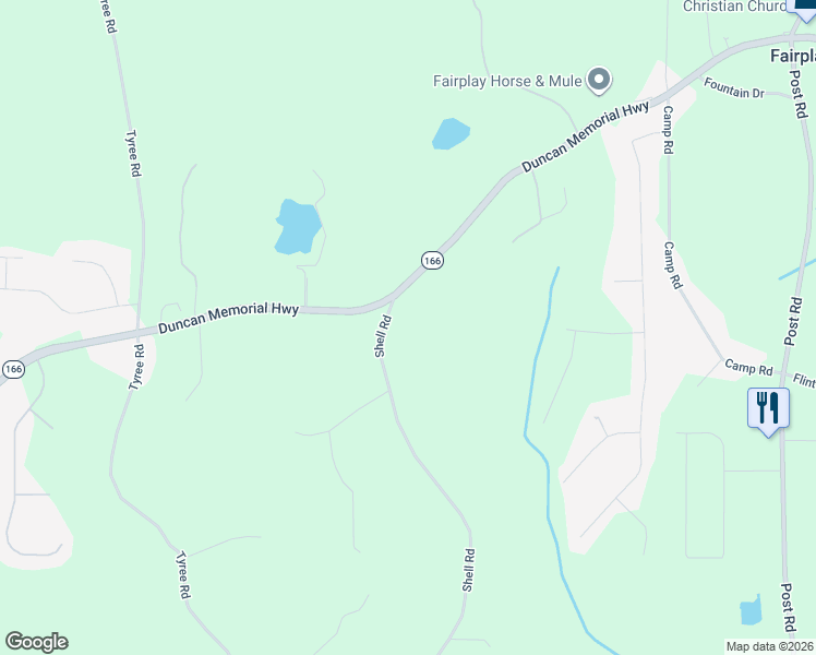 map of restaurants, bars, coffee shops, grocery stores, and more near 7048 Shell Road in Winston