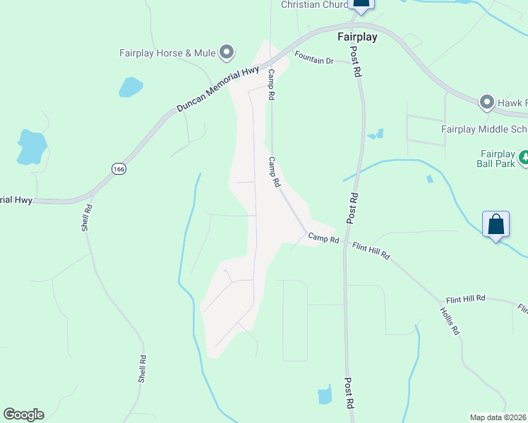 map of restaurants, bars, coffee shops, grocery stores, and more near 7000 Fletcher Drive in Fairplay