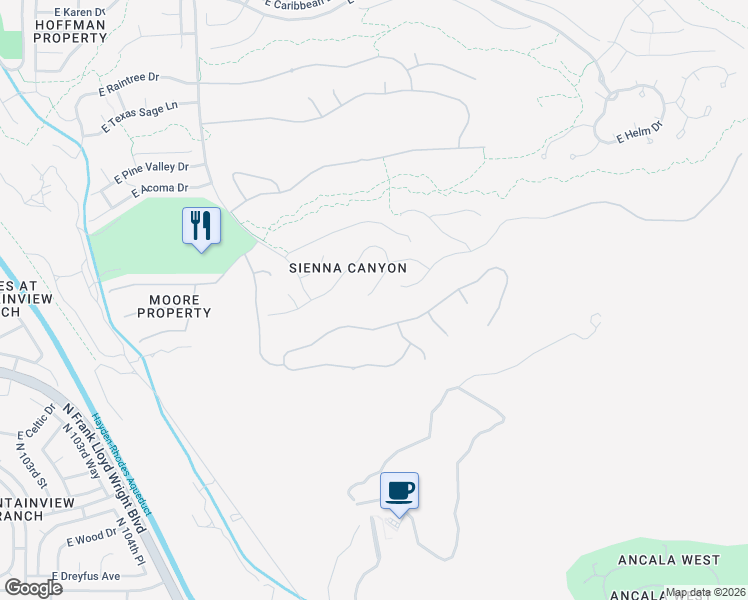 map of restaurants, bars, coffee shops, grocery stores, and more near 14153 North 109th Street in Scottsdale