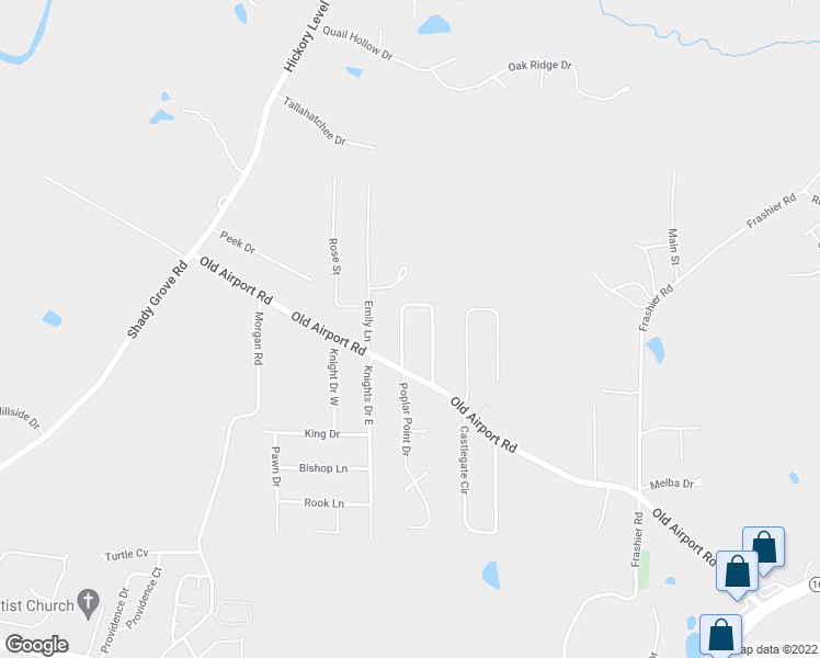 map of restaurants, bars, coffee shops, grocery stores, and more near 170 Hickory Circle in Carrollton