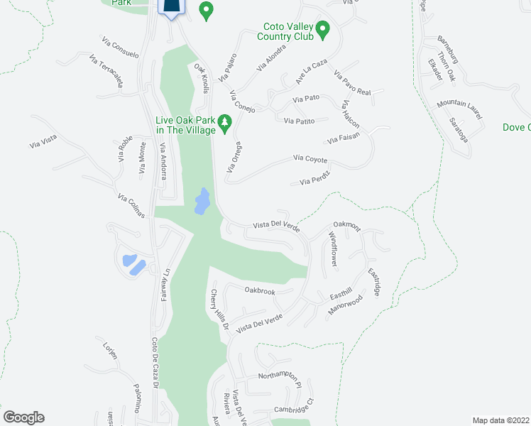 map of restaurants, bars, coffee shops, grocery stores, and more near 2 Vintage Way in Trabuco Canyon