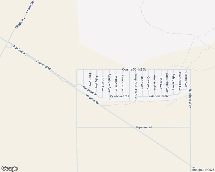 map of restaurants, bars, coffee shops, grocery stores, and more near 49500-49798 Rainbow Ave in Quartzsite
