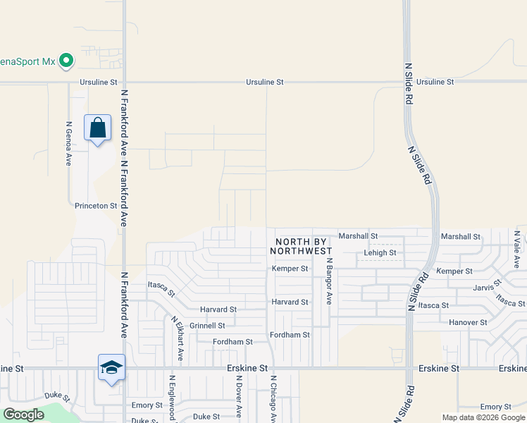 map of restaurants, bars, coffee shops, grocery stores, and more near 1218 North Chicago Avenue in Lubbock