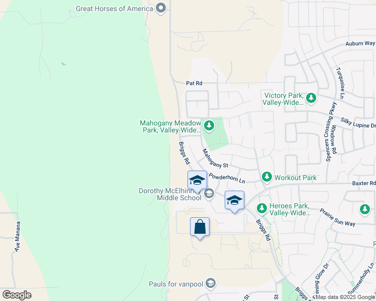 map of restaurants, bars, coffee shops, grocery stores, and more near 30089 Powderhorn Lane in Murrieta