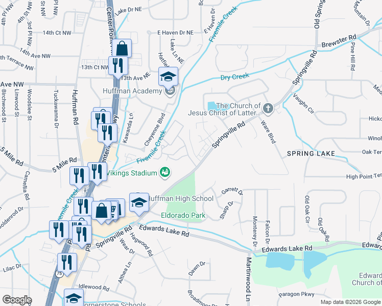 map of restaurants, bars, coffee shops, grocery stores, and more near 1208 Magnolia Place in Birmingham