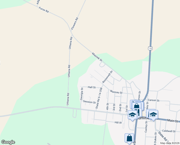 map of restaurants, bars, coffee shops, grocery stores, and more near 1286 Wilson Road in Summerton
