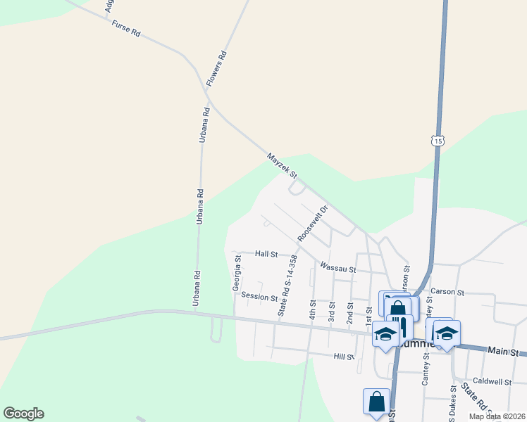 map of restaurants, bars, coffee shops, grocery stores, and more near 1286 Wilson Road in Summerton