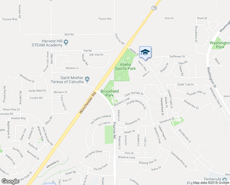 map of restaurants, bars, coffee shops, grocery stores, and more near 35103 Lost Trail Court in Winchester