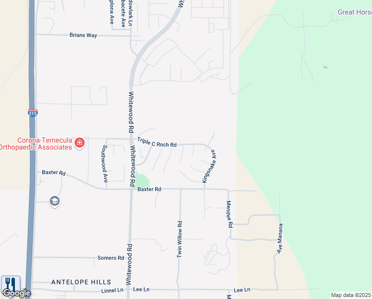 map of restaurants, bars, coffee shops, grocery stores, and more near 34770 Carina Place in Murrieta