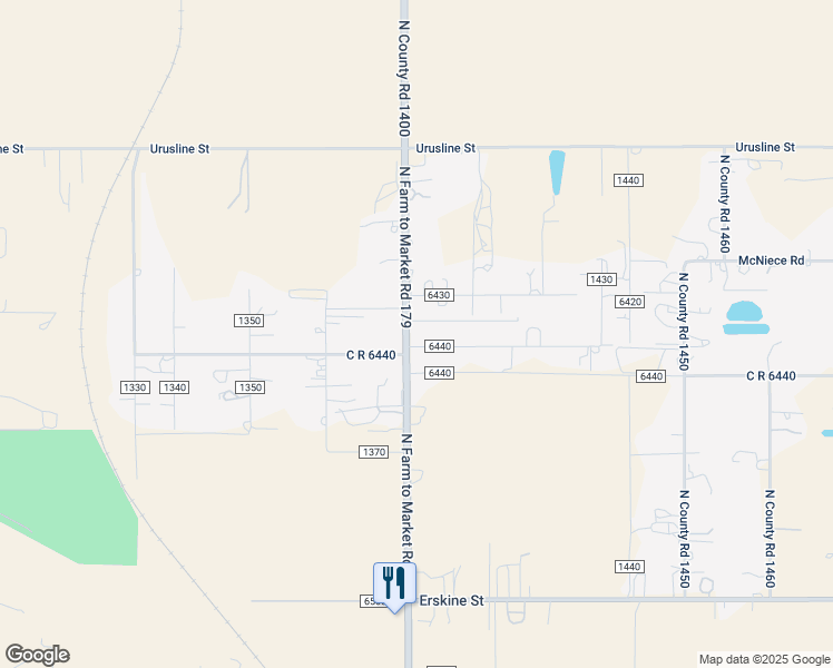 map of restaurants, bars, coffee shops, grocery stores, and more near 8400-8698 C R 6440 in Lubbock