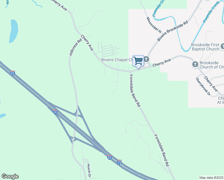 map of restaurants, bars, coffee shops, grocery stores, and more near 3636 Field Street in Birmingham