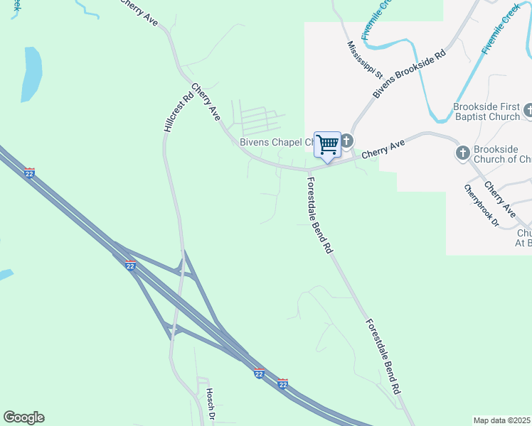 map of restaurants, bars, coffee shops, grocery stores, and more near 3636 Field Street in Birmingham