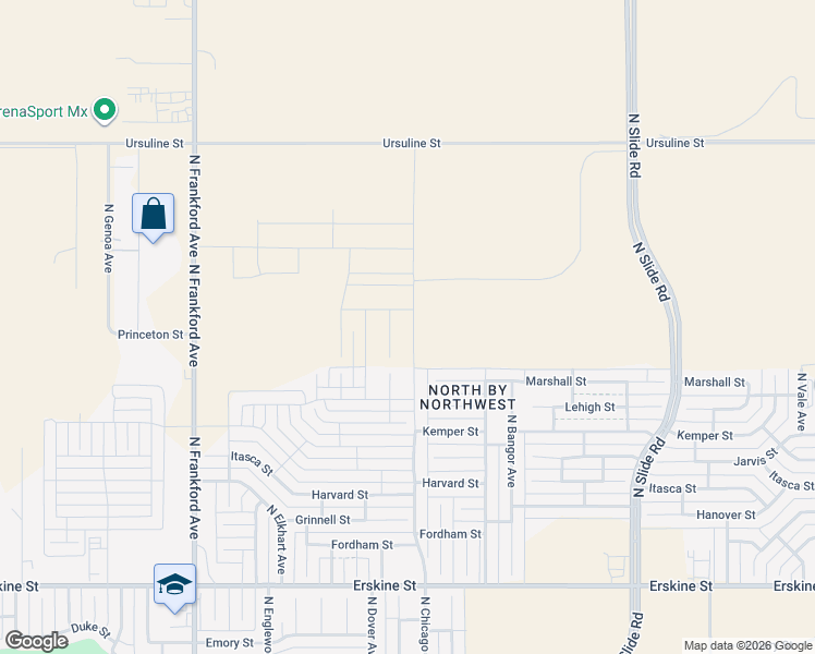 map of restaurants, bars, coffee shops, grocery stores, and more near 1218 North Chicago Avenue in Lubbock