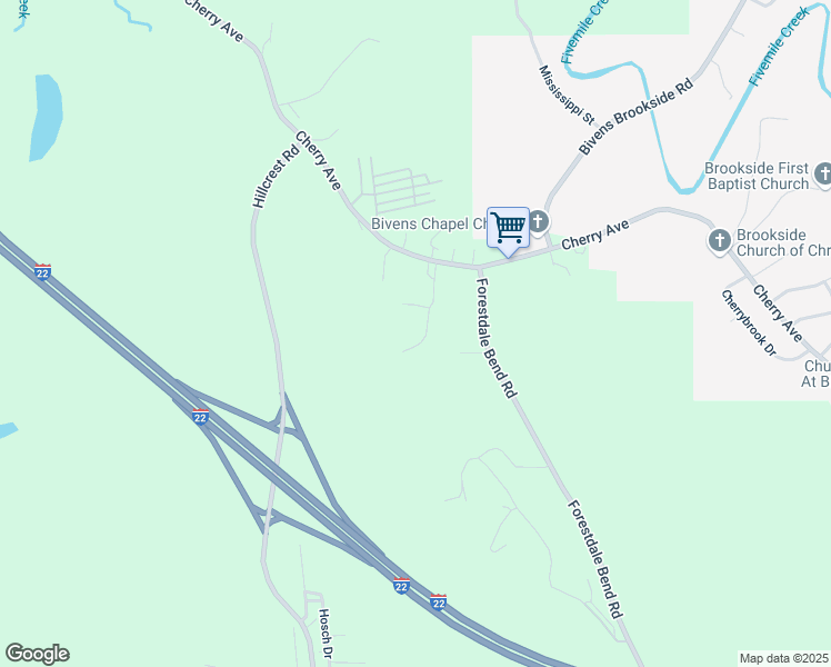 map of restaurants, bars, coffee shops, grocery stores, and more near 3636 Field Street in Birmingham