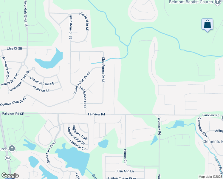 map of restaurants, bars, coffee shops, grocery stores, and more near 105 Bentley Place Way in Covington