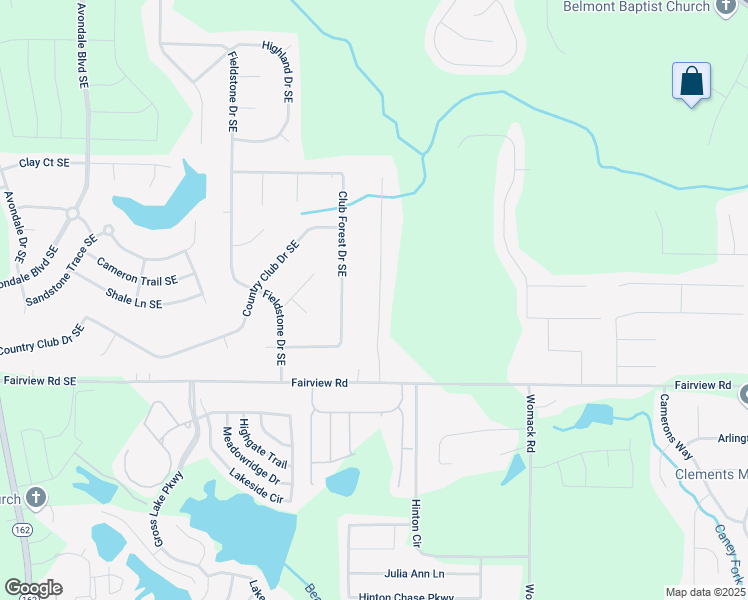 map of restaurants, bars, coffee shops, grocery stores, and more near 105 Bentley Place Way in Covington