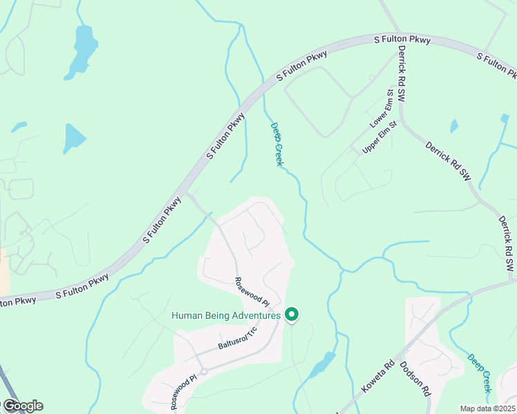 map of restaurants, bars, coffee shops, grocery stores, and more near 6545 Muirfield Point in Fairburn
