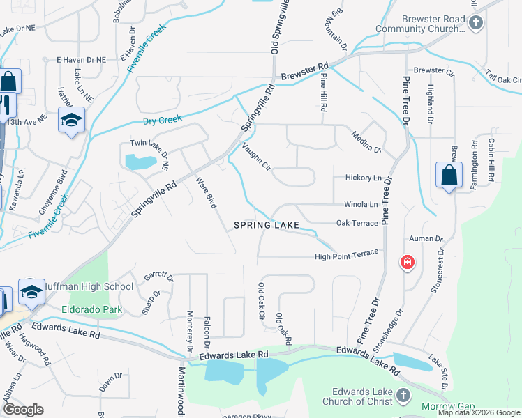 map of restaurants, bars, coffee shops, grocery stores, and more near 1405 Tyler Lane in Birmingham