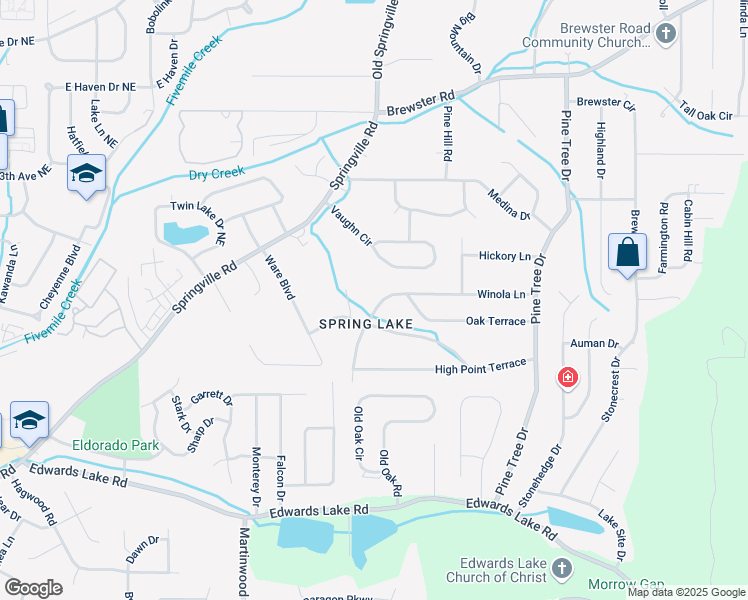 map of restaurants, bars, coffee shops, grocery stores, and more near in Birmingham