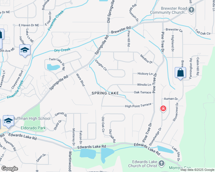 map of restaurants, bars, coffee shops, grocery stores, and more near in Birmingham