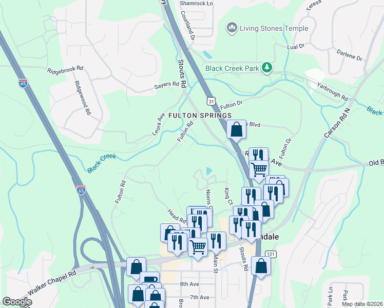 map of restaurants, bars, coffee shops, grocery stores, and more near 2310 Wharton Avenue in Coalburg